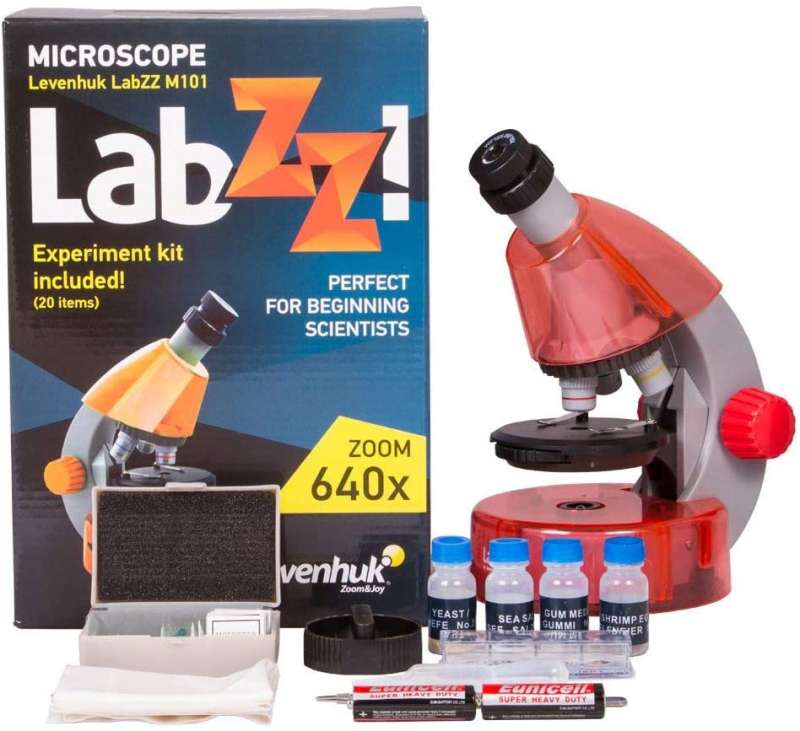 Mikroskops bērniem ar eksperimentālo komplektu ZOOM 640x