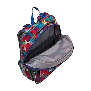 Skolas mugursoma 28x39x14, 520g. 15 L ErichKrause Ergo Line, Patchwork