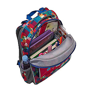 Skolas mugursoma 28x39x14, 520g. 15 L ErichKrause Ergo Line, Patchwork