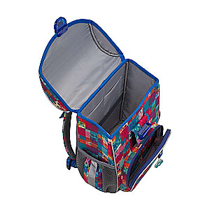 Skolas mugursoma 25x37x14, 680g. 15 L ErichKrause ErgoLine Rose Patchwork