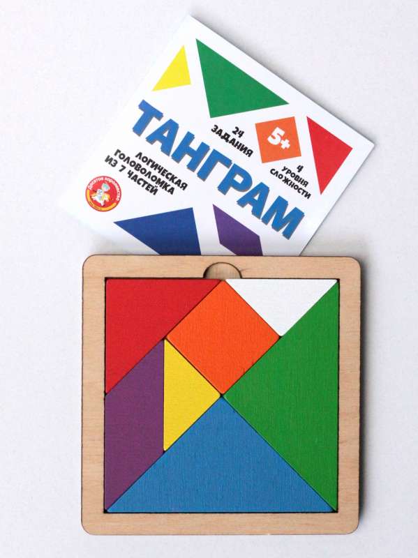 Игра головоломка деревянная "Танграм" 