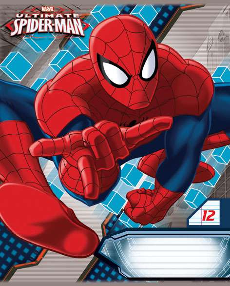Zīmulis 12l līnija šaura Spiderman