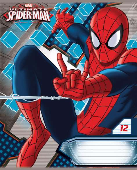Zīmulis 12l līnija šaura Spiderman