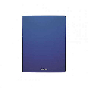Plastmasas mape uz 4 gredzeniem ErichKrause Matt Classic, 24mm, A4, zila