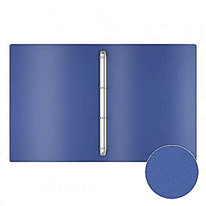 Plastmasas mape uz 4 gredzeniem ErichKrause Matt Classic, 24mm, A4, zila
