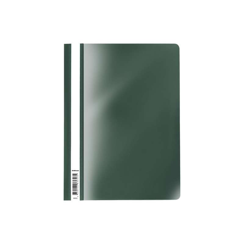 Папка-скоросшиватель пластиковая ErichKrause Fizzy Classic, A4, зеленый 