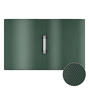 Plastmasas mapīte uz 2 gredzeniem ErichKrause Diamond Original, 24 mm, A4, zaļa