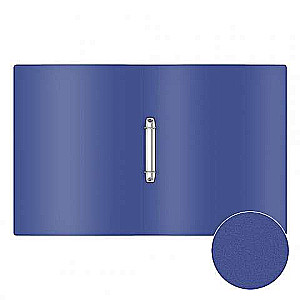 Plastmasas mapīte uz 2 gredzeniem ErichKrause Matt Classic, 24mm, A4, zila