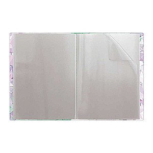 Plastmasas failu mape ErichKrause Violet Dynamique, ar 20 kabatām, A4