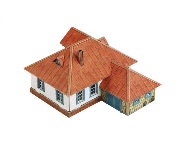 Сборная модель из картона - Сельский дом №3. 