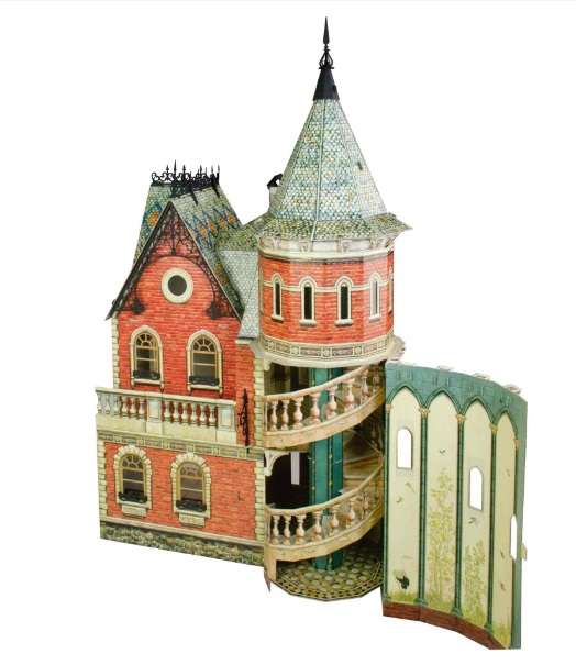 Сборная модель из бумаги - Кукольный дом-3