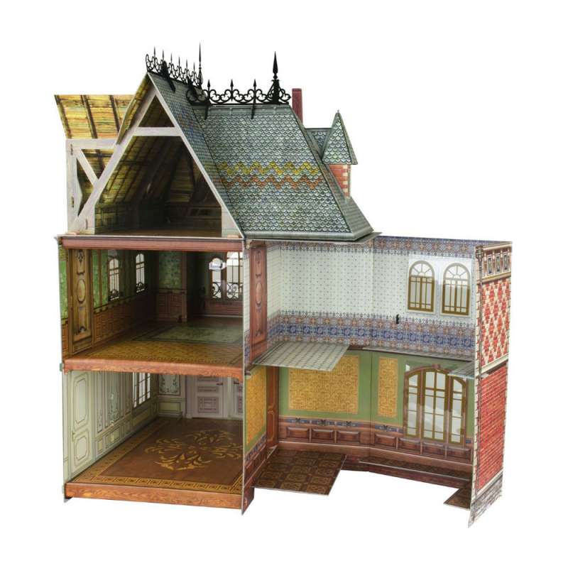 Сборная модель из картона - Кукольный Дом
