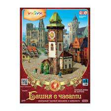 Сборная модель из бумаги - Башня с часами Средневековый город