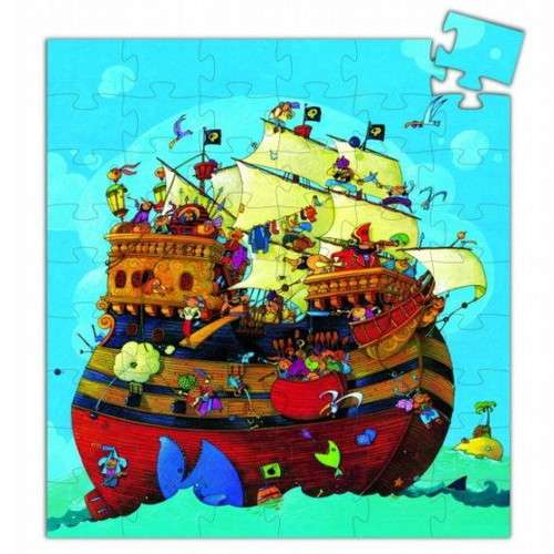 Silueta puzle - "Barbadosas kuģis" 54 detaļas