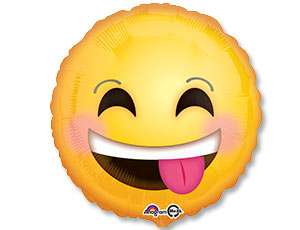 Фольгированный шар 43cm Smile emoticon