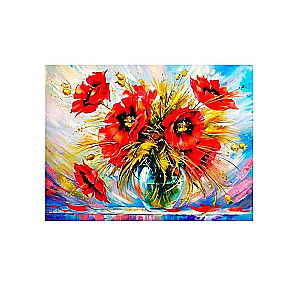 Glezna krāsošanai pēc numuriem uz koka 40x50 cm MAKI VAZE 3