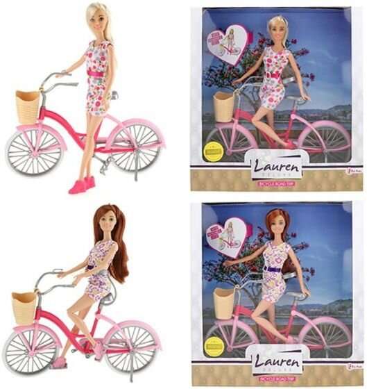 Кукла с велосипедом LAUREN