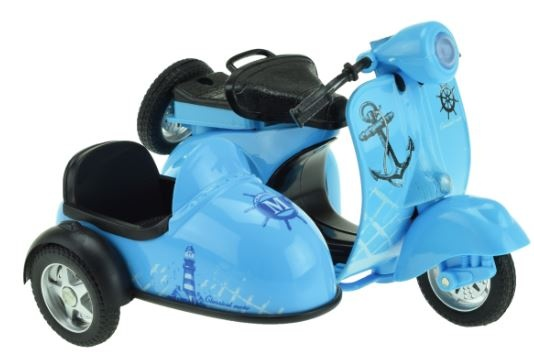 Игрушечный мотоцикл с коляской RETRO