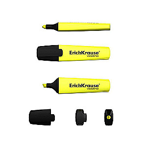 Tekstmarķieris ErichKrause Visioline V-12, tintes krāsa dzeltena