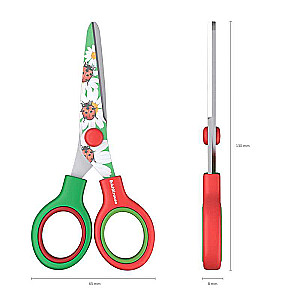 ErichKrause Junior Decor Summer šķēres ar rakstu uz asmeņiem, 13cm