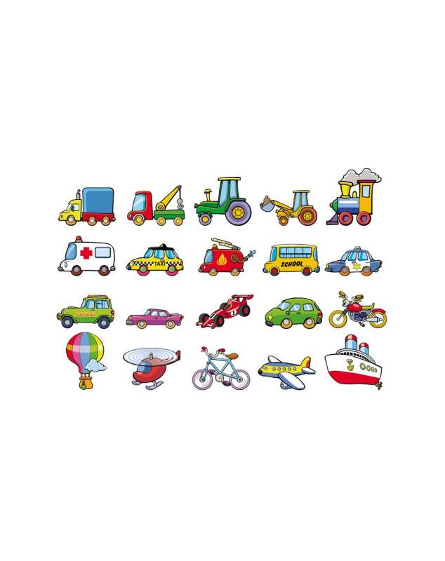 Набор игрушек ANDREU - Магнитный транспорт 20 элементов