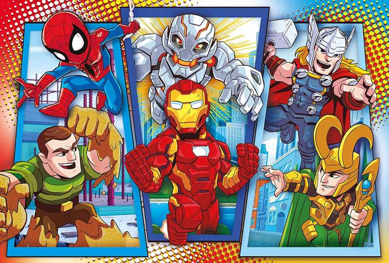 Puzzle CLEMENTONI Super varoņi MAXI 104 detaļas