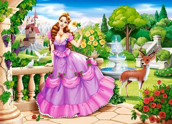 Puzle 100. Princeses dārzā