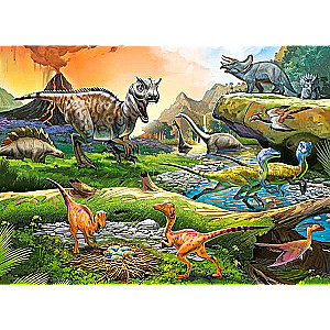 Puzle 100. Dinozauru pasaule