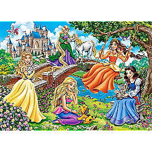 Spēle puzzle Princeses dārzā 180 detaļas