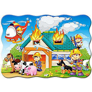 Spēle puzzle ''Ugunsdzēsēju brigāde'' 30 detaļas