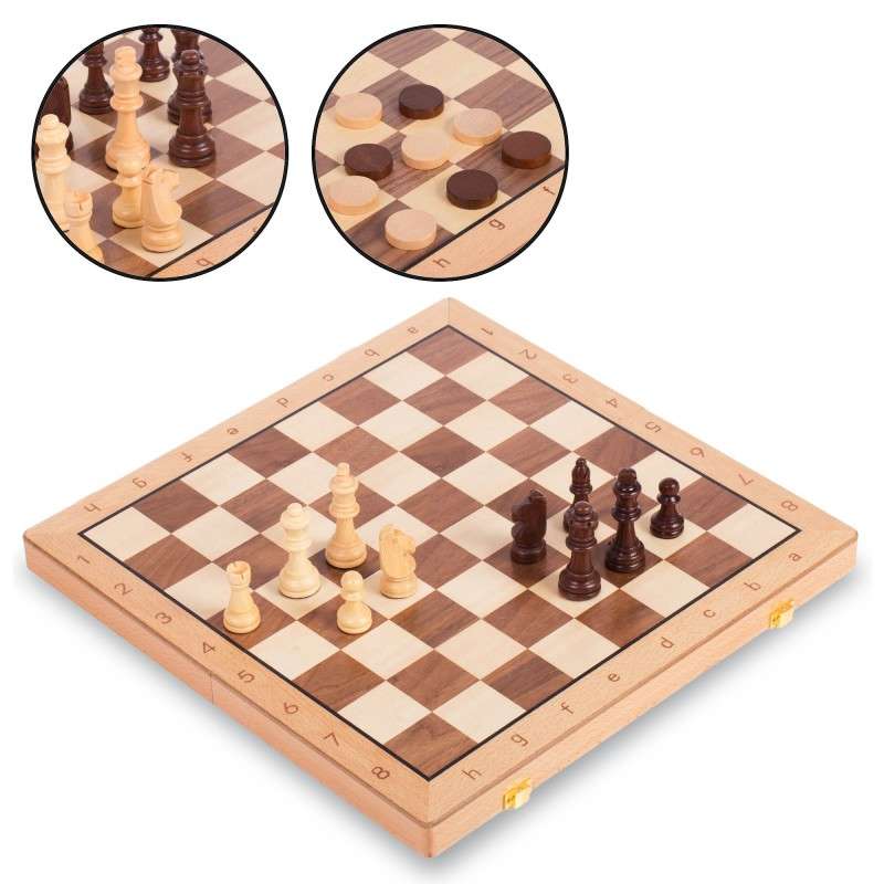 Galda spēle 2 in 1 - Šahs, nardi