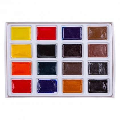 Akvareļu krāsu komplekts SONNET 16kr. pa 2,5 ml katrā