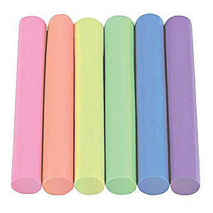 Spīdīgs plastilīns tumsā, 6 krāsas Colorino