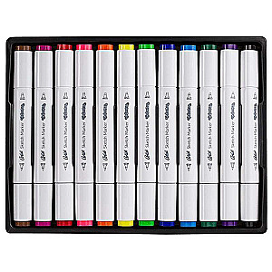 COLORINO marķieri zīmēšanai, 12 krāsas