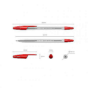 Kārtējā pildspalva ErichKrause R-301 Classic Stick 1.0, tintes krāsa zaļa