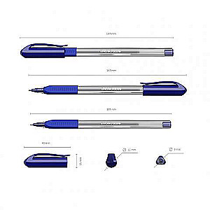 Kugļu pildspalva ErichKrause U-19, Ultra Glide Technology, tintes krāsa violeta