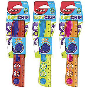 Lineāls MAPED Kidy'Grip abpus.,20cm