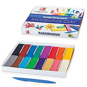 Plastilīns KLASIKA 16 krāsas