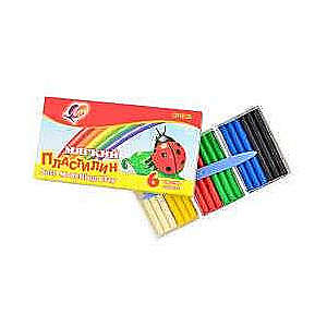 Mīkstais plastilīns Kroha 6 krāsās