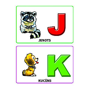 Ābece. 16 mācību kartiņas