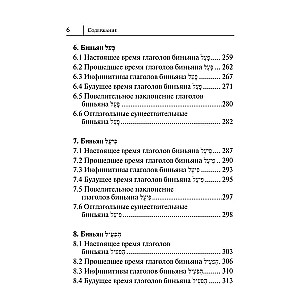 Visi ebreju valodas noteikumi shēmās un tabulās