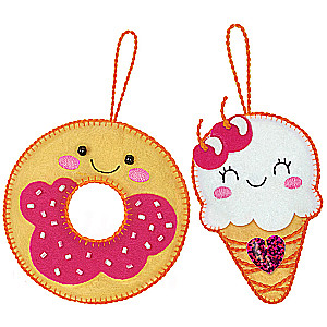 Komplekts 2 mīkstajām rotaļlietām: Kawaii Friends. Pončs+ledains