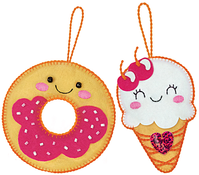 Komplekts 2 mīkstajām rotaļlietām: Kawaii Friends. Pončs+ledains