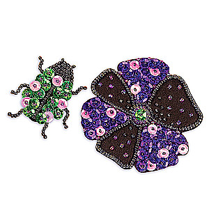 Komplekts dekorācijas izgatavošanai - plāksteris Flower and Maybug