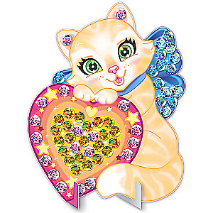 Radošais komplekts figurīņai ar vizuļiem Sparkle Kitty
