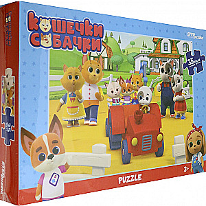 Mozaīka puzzle 35 MAXI Kaķīši un suņi