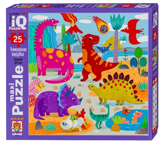 IQ Puzle MAXI 25 el. Dinozauri