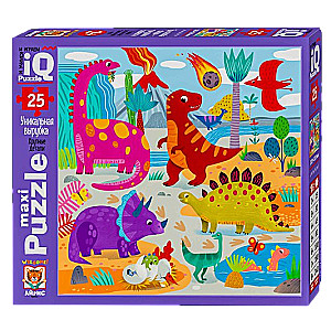 IQ Puzle MAXI 25 el. Dinozauri