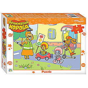 Puzle 60 Oranžā govs