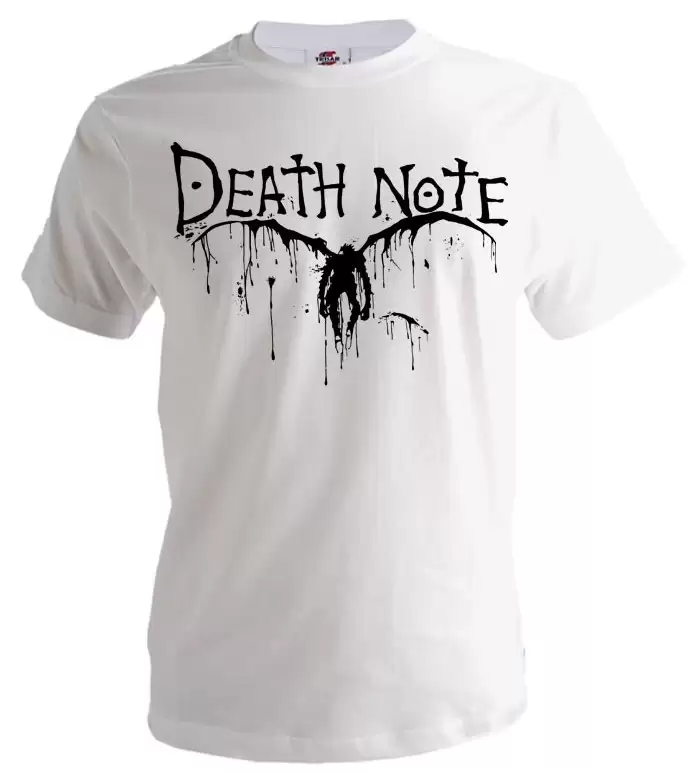 Аниме футболка Death Note Унисекс Белый M